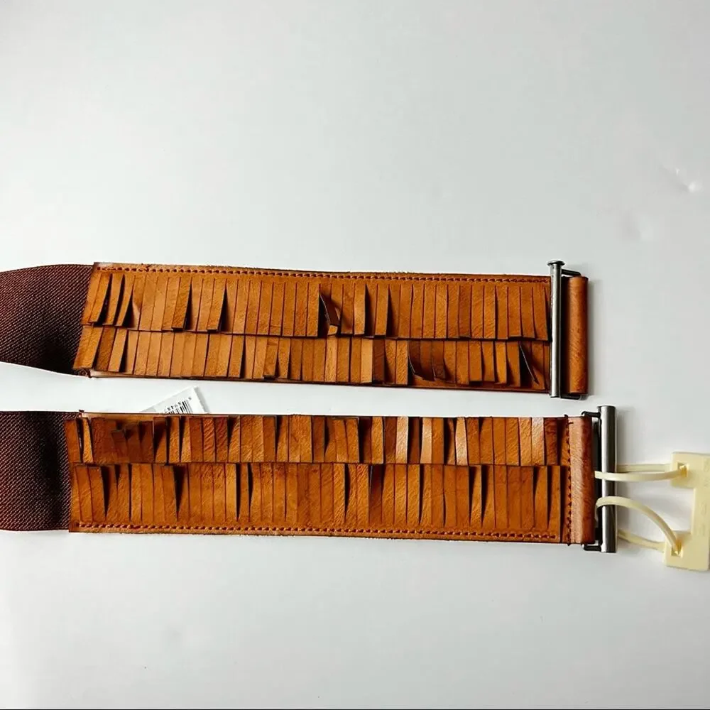 Apt.9 Womens Red Stretchy Style Hook Front Belt Size M/L